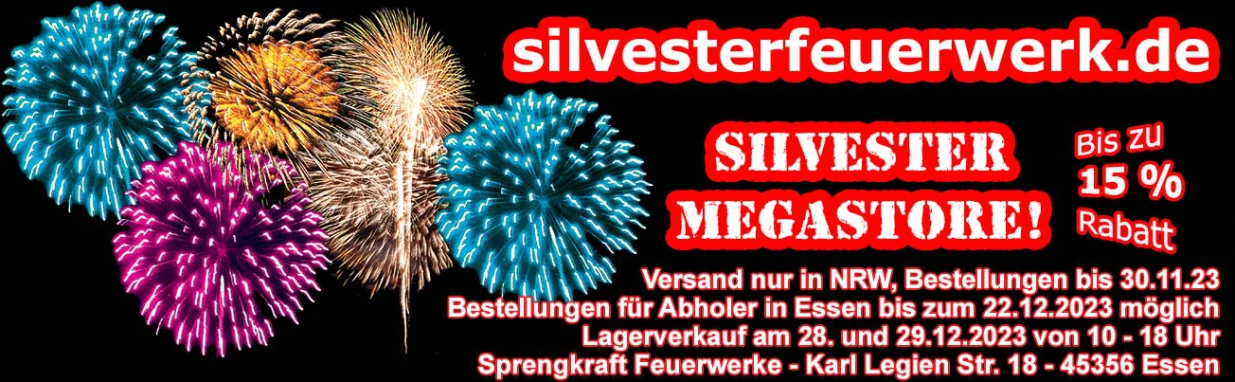 Silvesterfeuerwerk und Feuerwerk in Essen NRW